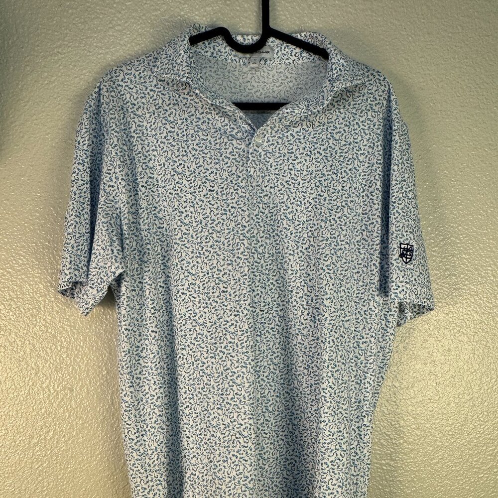 Peter Millar 100% Pima Cotton Golf Shirt with Sunglasses  M Lakeside CC Logo